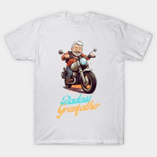 Badass Grandfather on a motorbike T-Shirt